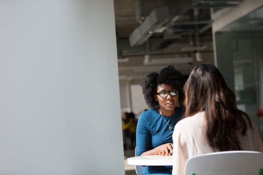 Image of a supportive HR meeting