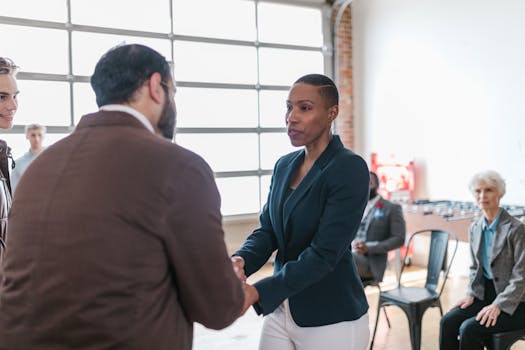 A group of entrepreneurs networking and sharing ideas