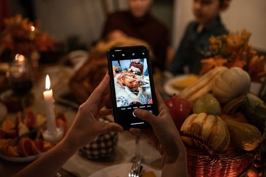 family dinner scene