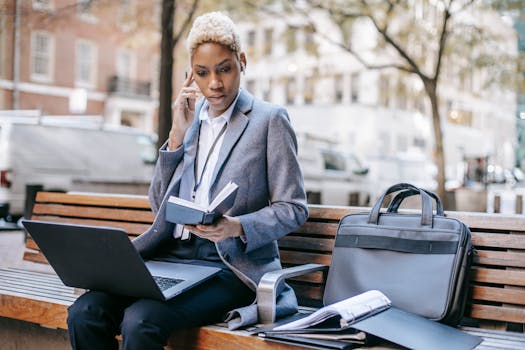 Entrepreneur using a planner